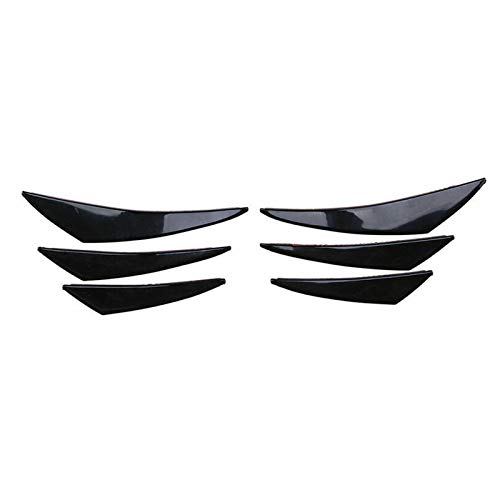 Topteng - Lot de 6 ailerons universels pour voiture - Noir brillant Cover