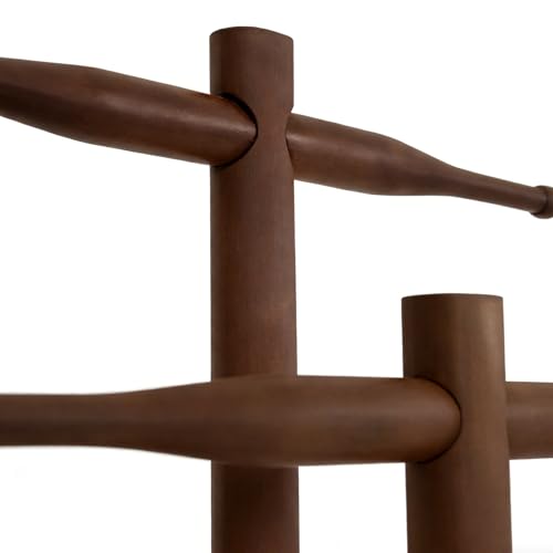 Organizador de collares, estante de madera para joyas y pendientes 7