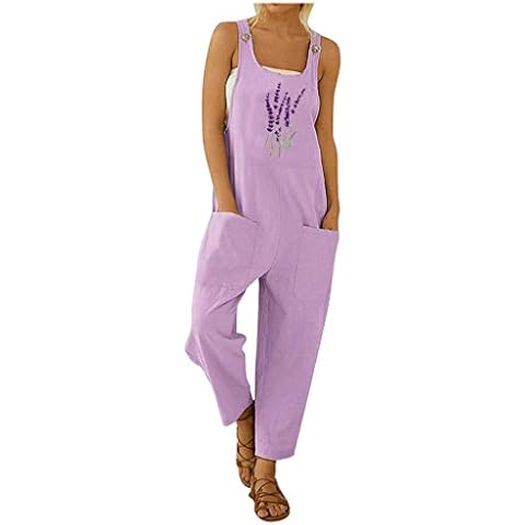 Hosenanzug Dame,Overall Ohne Knöpfe Toni Hosen Belmonte Kleideraufbewahrung Hosen Lange Sporthose Festliche Hosen Hosenanzüge Baggy Hosen Jeans Mit Löchern Stretch Jeans Damen Loun(Lila-D,3XL) Cover