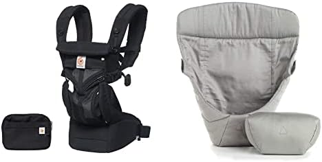 Ergobaby Baby Carrier, 4-Position Omni 360 Cool Air Mesh for Newborn to Toddler (0-3 yrs), Ergonomic Child Carrier & Backpack, Midnight Blue