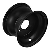 UKCOCO Atv 3 Loch Stahlfelge 16X8 7 Zoll Schwarz Kompatibel mit Quads und Go Karts für Offroad und...