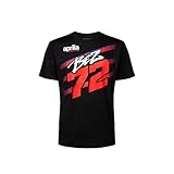 T Shirt Adulte Marco Bezzecchi 72 Aprilia Moto GP Noir (FR/ES, Alpha/Lettres, L, Taille Normale, Taille Normale, Noir)