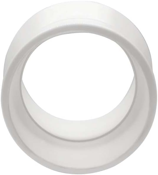 YSIL 1 Pcs 4" x 2" PVC Reducer Coupling Adapter Socket x Socket Pipe Fittings,Schedule 40 PVC DWV Pipe Slip Socket Connectors for House & Industrial Plumbing Connection,White