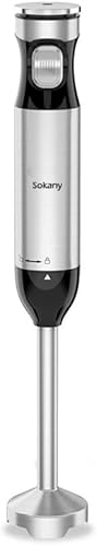 Miniatura 7 de SOKANY Batidora de inmersión 1720 110 V 2 en 1 800 W Batidora de mano desmontable batidor de huevos eléctrico palo de inmersión de acero inoxidable