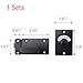 T Tulead Door Lock Indicator Black Bathroom Stall Door Latch Zinc Alloy Latch Indicating Lock Vacant/Engaged Toilet Door Lock Latch, with Screws
