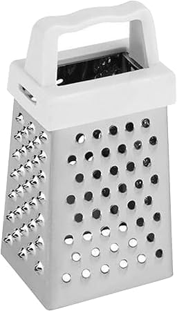 Vegetable Grater 4 Sides Handheld Stainless Steel Cheese Grater with Handle Professional Multifunctional Mini Box for Potato Carrot