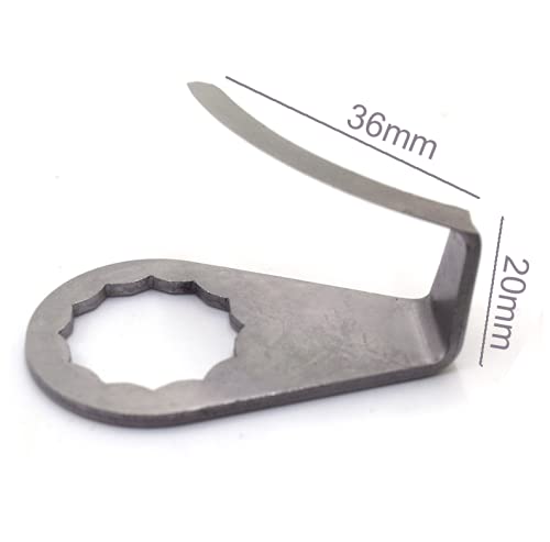 Powered Cold Knife Blade 1.42-Inch 36mm Hook Blade for Pneumatic Air Windshield Remover Cutter Knife Parts
