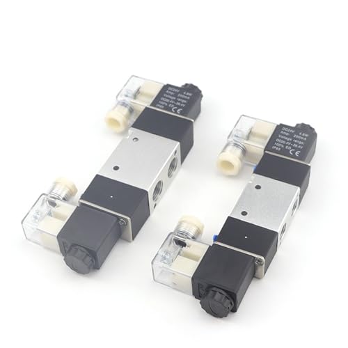 Distributeur pneumatique 3V220-08 électrovanne 3/2 voies double bobine - 4