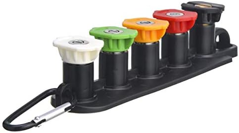 Tool Daily Pressure Washer Spray Nozzle Tips with Nozzle Holder, 1/4 Inch Quick Connect