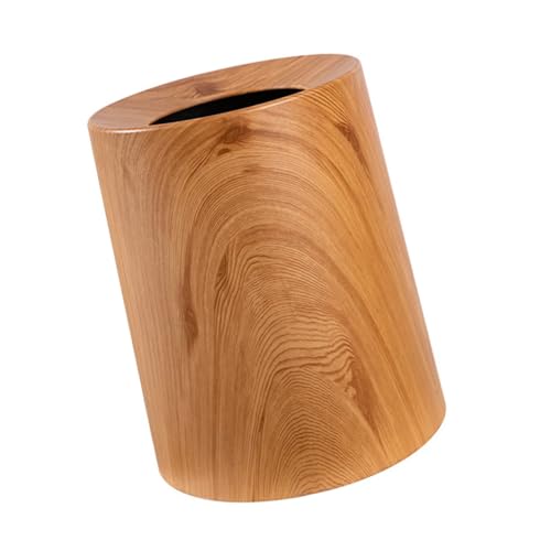 Poubelle de cuisine effet bois scandinave Kichvoe sans couvercle