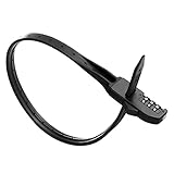NAMOARLY Fahrrad Kabelbinder Schloss Zahlenschloss Sicheres Tragbares Diebstahlschutzband für...