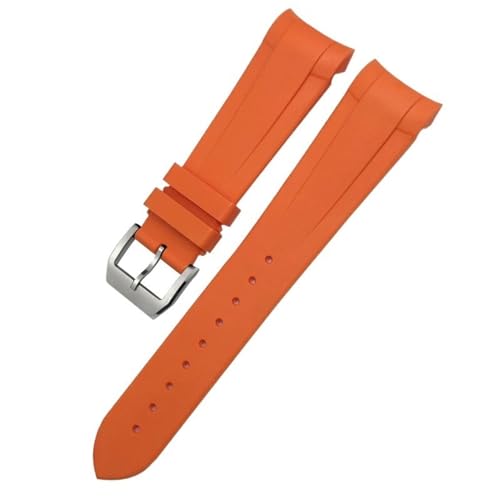 Bracelet caoutchouc incurvé bleu pour Tudor : fini l'espace vide du boîtier