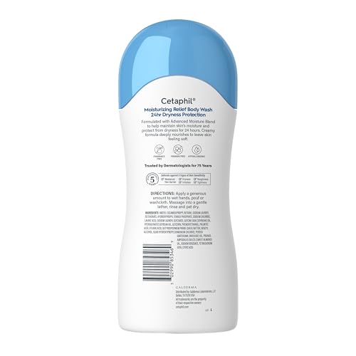 Cetaphil Moisturizing Body Wash, Sensitive Skin, Fragrance Free, 16.9oz - image 9