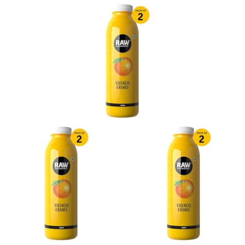 Image of Raw Pressery Valencia Orange Fruit Juice Combo (1L x 2 Bottles) | No Added Sugar | Not From Concentrate (Pack of 3)