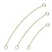 3 PCS Gold Chain Necklace Extenders for Women Durable Strong Removable Necklace Bracelet Anklet Extension for Jewelry Making(2 3 4 Inch, Gold)