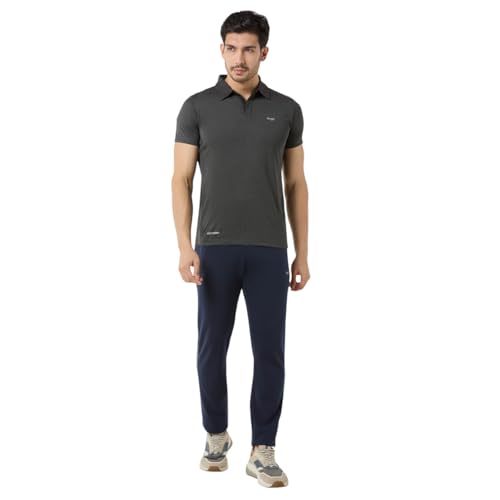 Image of berge' Men Cotton Polyester Comfy Regular Fit Sports Quality Track Pants with Secure Zipper Pocket, Casual Wear Lower Tracks Pant