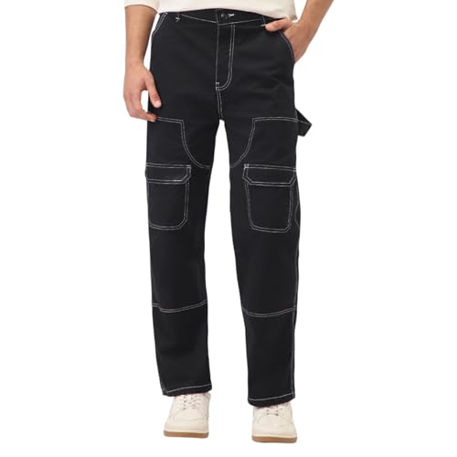 Pantalon pour homme noir de qualité supérieure taille L robuste