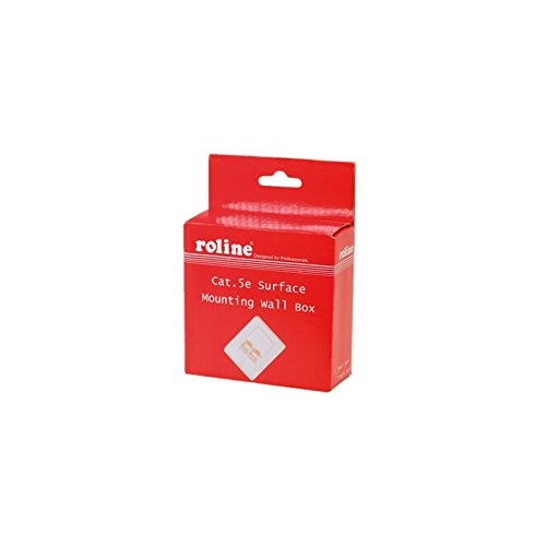 Preisvergleich Produktbild ROLINE 25168406 Kat. 5e Dose, Aufputz, ungeschirmt weiß