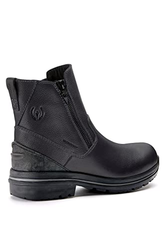 Kerrits Woodstock Waterproof Barn Boot – Durable Leather Women's Barn Work Boots, Wide Footbed, Front Zip, 1" Heel4