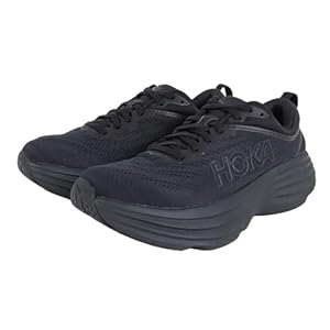 Hoka Women’s Bondi 8 Sneaker, Black/Black, 5