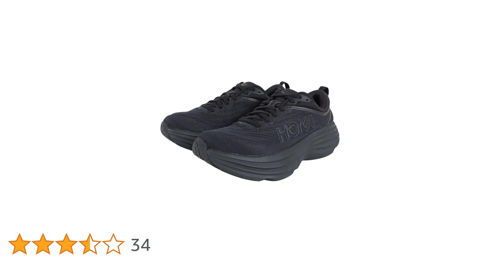 HOKA BONDI 8 WIDEブラック 28.5 Hoka Men's Bondi 8 Black / White