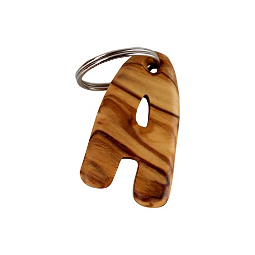 mitienda mit Liebe gemacht Schlüsselanhänger Buchstaben aus Holz Schlüsselanhänger A, Geschenkidee Cover