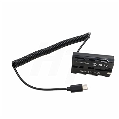 Adaptador de corriente tipo C a NP-F970 HangTon para monitor Atomos Shogun Inferno