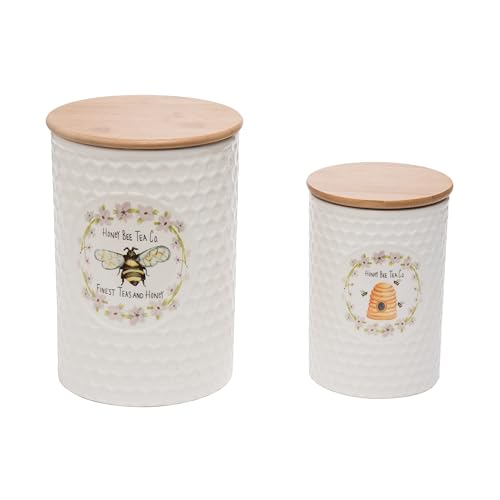 Boîtes nid d'abeille blanc crème Transpac 6x8cm rangement bijoux et déco salon - 2