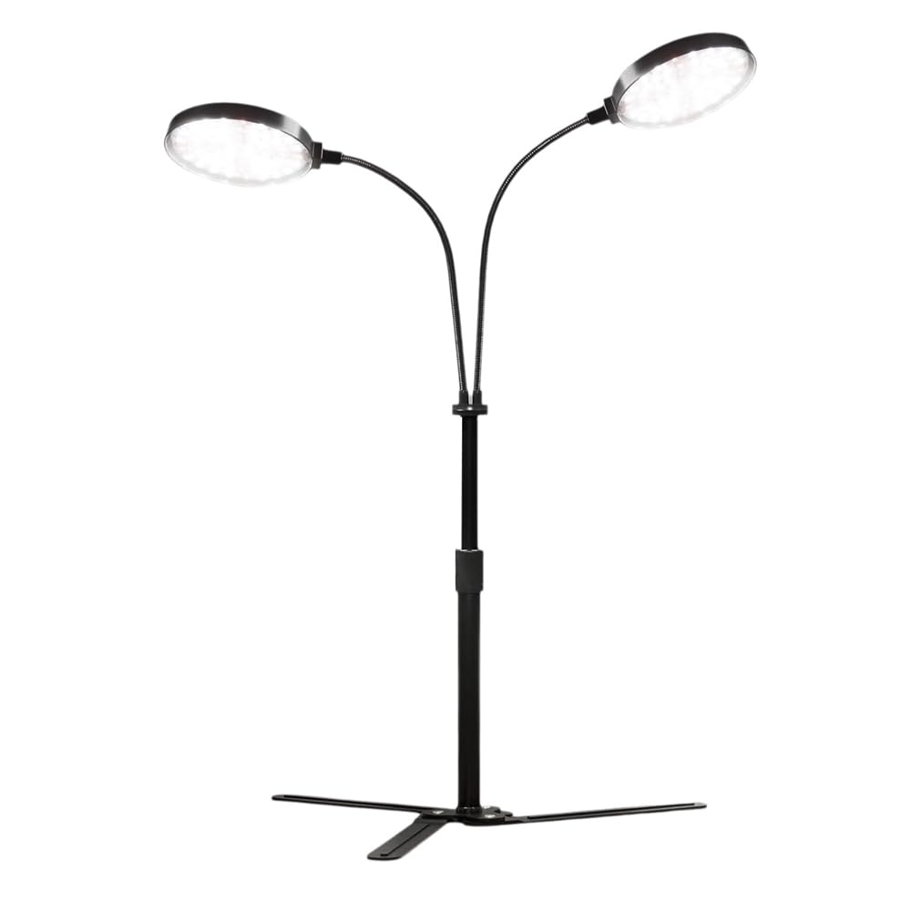 Lampe de croissance pour culture en intérieur avec double anneau LED