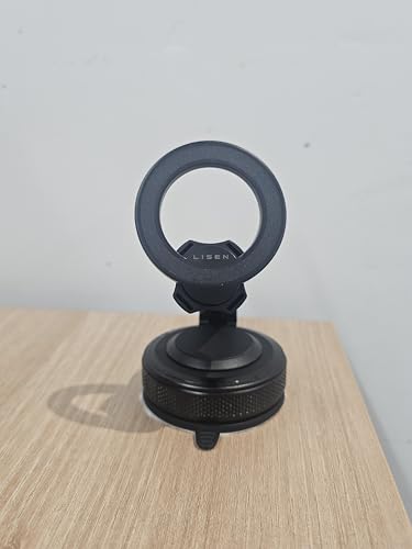 Image of LISEN Magsafe Car Mount, [98LBS Vacuum Suction] Magnetic Phone Holder for Car Dashboard & Windshield, Strong Magnet Cell Phone Car Mount for iPhone 17 16 15 14 13 12 Pro Max /Air