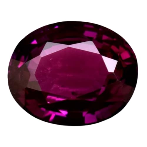 Grenat rhodolite naturel ovale 10,45x8,51mm pierre gemme taillée pour bague