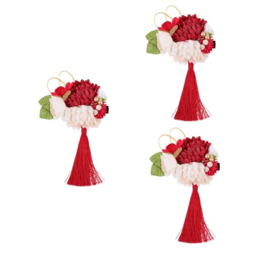 Barrette de fleurs artificielles de finition premium accessoire de coiffure pour cérémonie