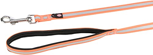TRIXIE Schleppleine M–XL, 10 m 17 mm in orange - refelktierende Hundeleine für Outdooraktivitäten - für mittelgroße bis sehr große Hunde - 207323