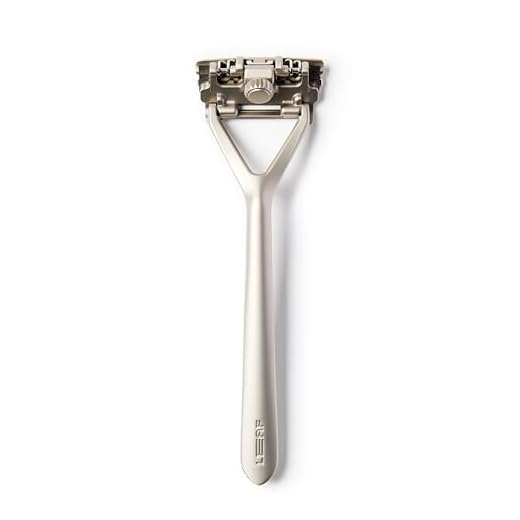The Leaf Razor, Silver - Plastic-Free, Three-Blade, Pivoting Head Razor for Women & Men