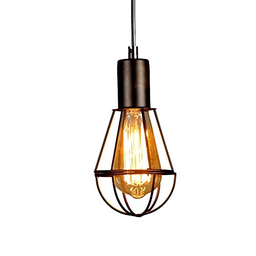 Pendentif lumière pour café et décoration de boutique rétro en métal