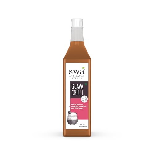 Image of Swa Artisanal Ready To Mix Flavored Mocktail and Cocktail Syrup (Guava Chilli)