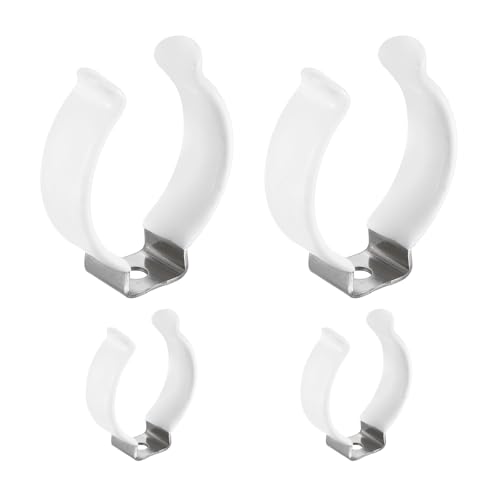 uxcell 4Pcs T12 U Clips Holder Bracket for 10mm 3/8" Light Bulb 25mm H
