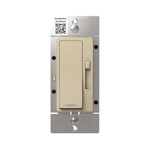 Legrand Radiant 150W LED Dimmer Light Switch 3-Way Rocker Ivory 1 Pack