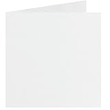 Artoz PERLE - glänzende quadratische Karten 155x155mm weiss