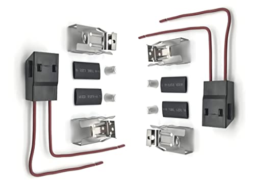 2 Pack ERR117 Range Burner Receptacle Kit Compatible with Whirlpool Kenmore Electric Stove, Range Stove Element Plug Receptacle Block Terminal Block Range Receptacle Kit