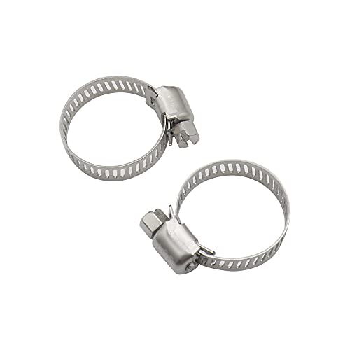 20 Pezzi Fascette Regolabile in Acciaio Tubi Clip