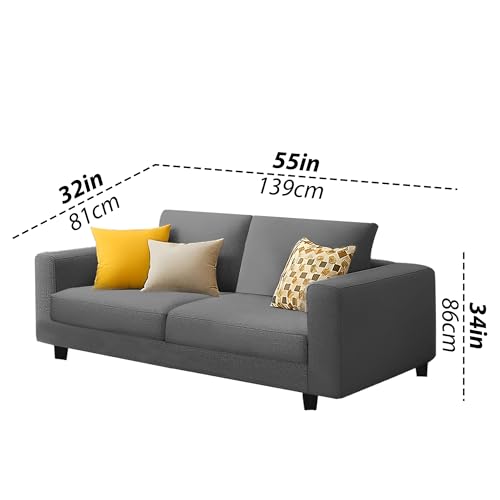 Image of Galib 3+2 Seater Sofa Set for Living Room (Dark Grey Fabric) Premium Fabric Sofa Set
