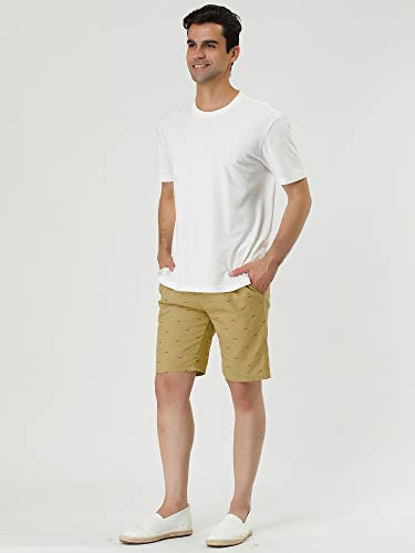 Lars Amadeus Men's Summer Swim Elastic Waistband Drawstring Pockets Patterned Beach Board Shorts4