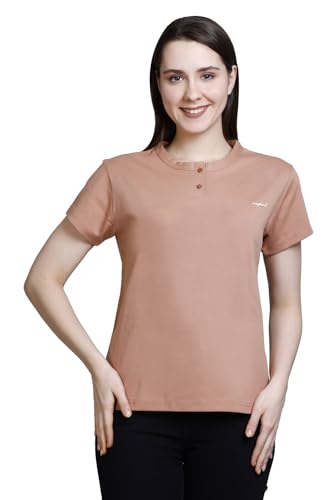 Image of CUPID Women Comfortable Cotton Round Neck Half Sleeve Casual T-Shirt, Sleep, Night, Yoga, Daily Gym n Lounge Wear Short Tee /Top for Girls