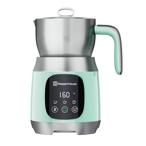 Image of Maestri House Milk Frother, 21OZ Variable Temp and Froth Thickness Milk Frother and Steamer, Smart Touch Control Milk Warmer, Dishwasher Safe, Memory Function for Latte Cappuccino Hot Chocolate