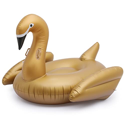 Monibloom Pool Float For Adult Inflatable Giant Floaties Swan Lake Rafts Swimming Floaty Summer Beach Ride-Ons #TOP14