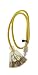 Viasonic 3 Outlet Outdoor Extension Cord UL Listed - 3FT - Heavy Duty & Durable, 14 Gauge, Safety Yellow Cord, Premium Lighted Plug, by Unity