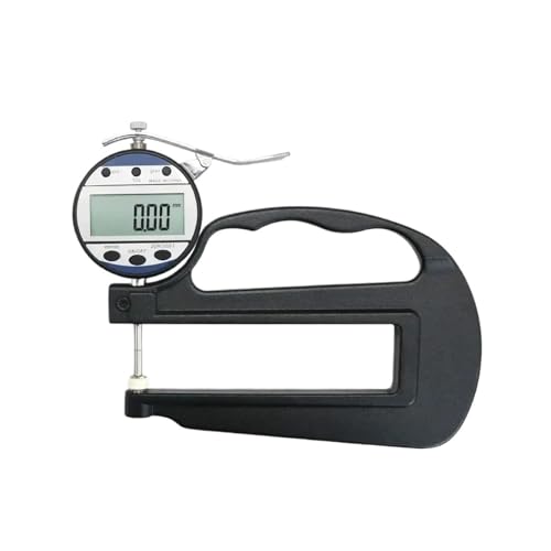 Calibrador digital de espesores 0,01 mm, rango de medición 0-25 mm, para láminas metálicas, plásticos y materiales compuestos miniatura 1