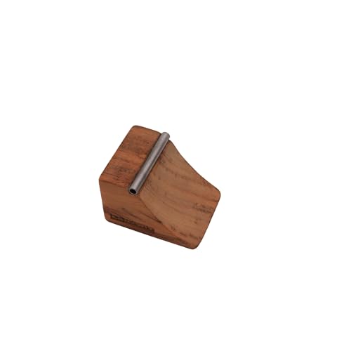 LANTWIT Fingerboard Ramp – Mini Quarter-Pipe, Handmade Wooden Ramp with Steel Coping for 96mm Fingerboards