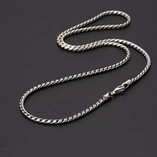 Collier chaîne en Argent Sterling s925 masculin, bijou durable d'une brillance pure - 2